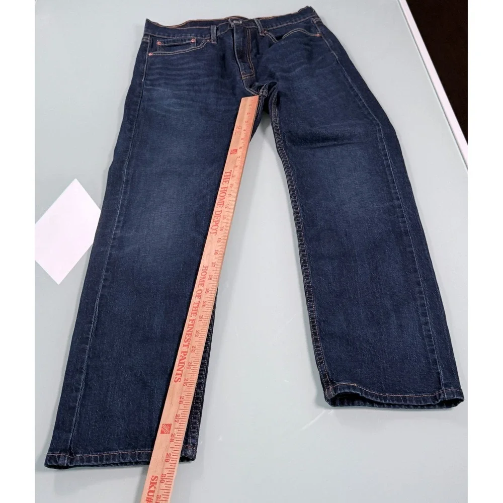 Levi's 505 Red Tag Jeans Mens 33x30 Dark Wash Blue Denim Preppy